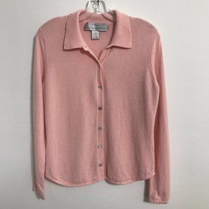 Precious Fibers 100% Cashmere Collared Cardigan